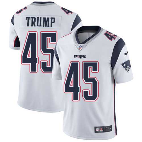 Nike New England Patriots #45 Donald Trump White NFL Vapor Untouchable Limited Jersey,We sell and wholesale Nike New England Patriots #45 Donald Trump White NFL Vapor Untouchable Limited Jersey on line form chian!